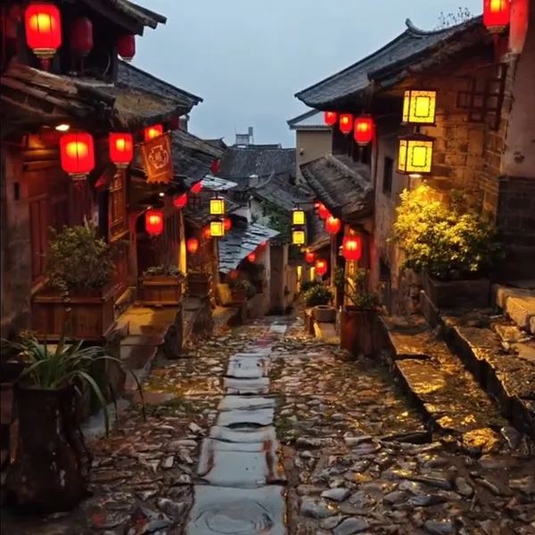 鲁史古镇 · 夜色