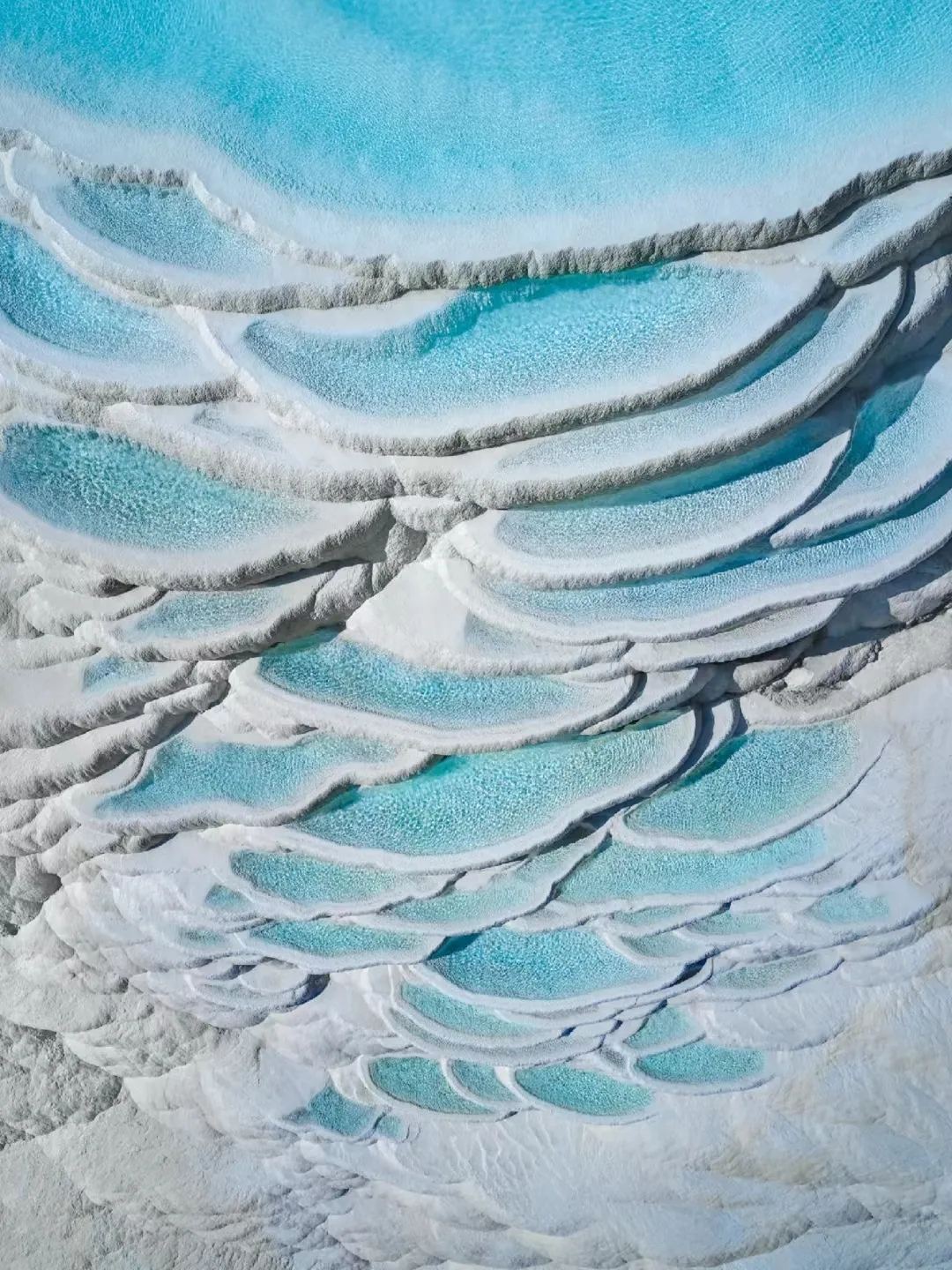 白水台 · 钙化池航拍